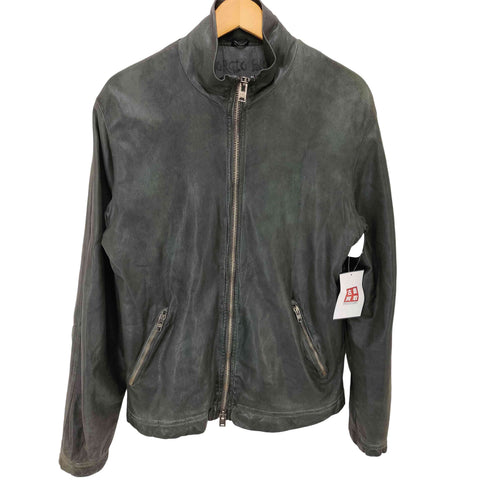 ジョルジオブラット Giorgio Brato イタリア製 REAL LEATHER JACKET ラムレザー スタンドカラー ジップアップ ジャケット メンズ EUR:50