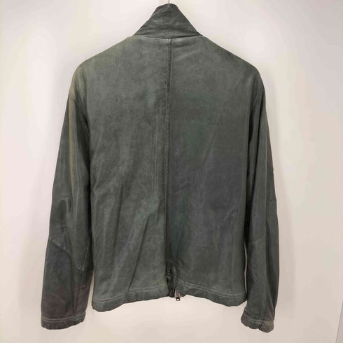 ジョルジオブラット Giorgio Brato イタリア製 REAL LEATHER JACKET ラムレザー スタンドカラー ジップアップ ジャケット メンズ EUR:50
