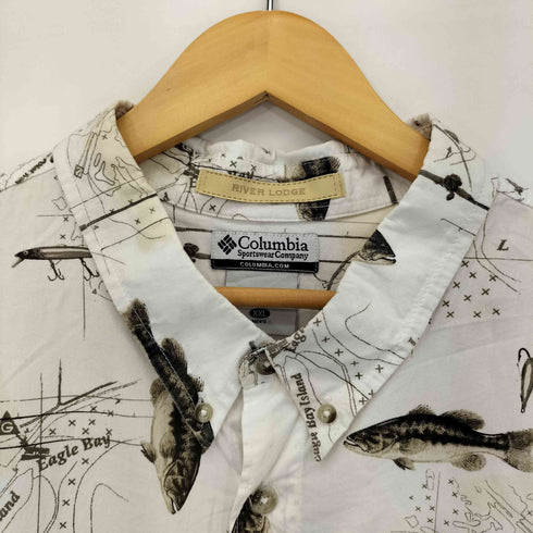 コロンビアスポーツウェア Columbia Sportswear RIVER LODGE 魚拓 BDシャツ メンズ import:XXL