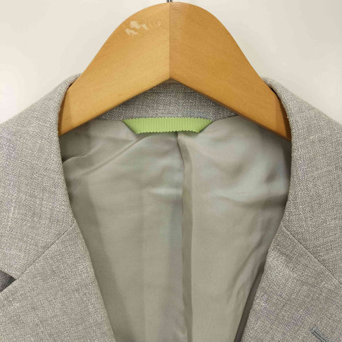 スタンリーブラッカー stanley blacker リネン ウール 2B テーラード ジャケット 背抜き メンズ XM