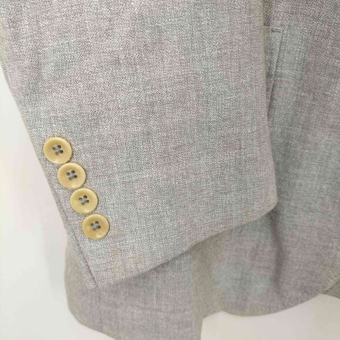 スタンリーブラッカー stanley blacker リネン ウール 2B テーラード ジャケット 背抜き メンズ XM