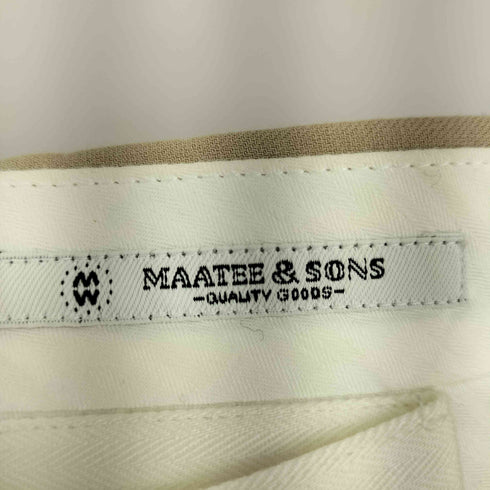 マーティーアンドサンズ MAATEE&SONS CHINO TROUSERS メンズ 1