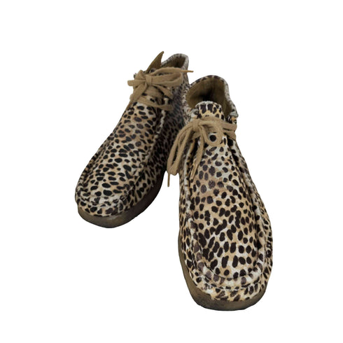 クラークスオリジナルズ Clarks ORIGINALS ハラコ レオパード ワラビー メンズ JPN:26.5