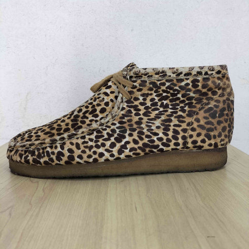 クラークスオリジナルズ Clarks ORIGINALS ハラコ レオパード ワラビー メンズ JPN:26.5