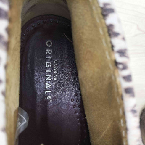 クラークスオリジナルズ Clarks ORIGINALS ハラコ レオパード ワラビー メンズ JPN:26.5