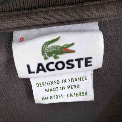 ラコステ LACOSTE ワニ刺繍ポロシャツ メンズ 8