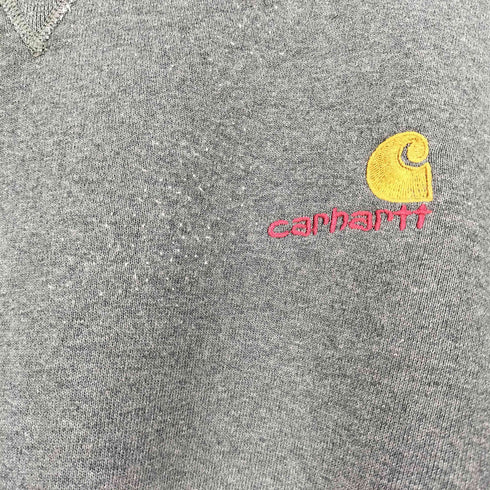 カーハート Carhartt ロゴ刺繍 クルーネックスウェット メンズ
