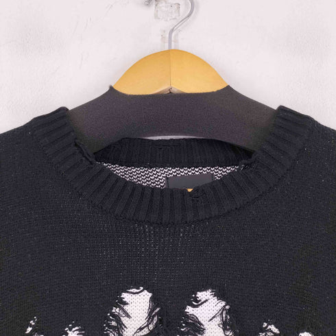 ダンケシェーン Danke Schon フロントデザインダメージニット メンズ import:M