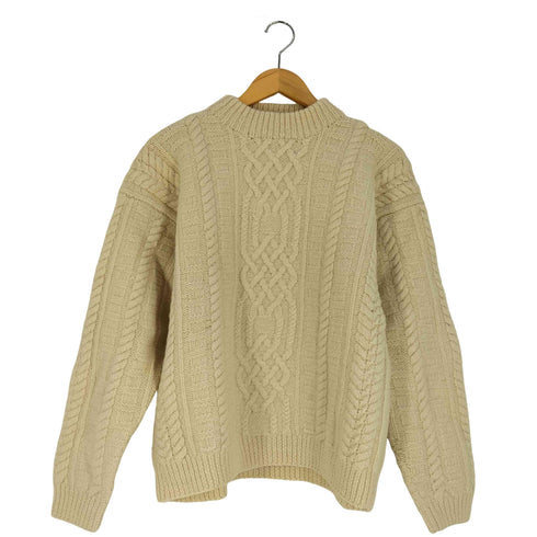 THE LODGE モックネック ウール ケーブル アランニット メンズ import:L