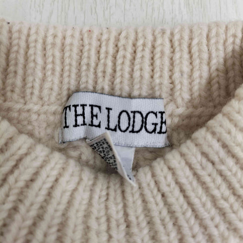 THE LODGE モックネック ウール ケーブル アランニット メンズ import:L