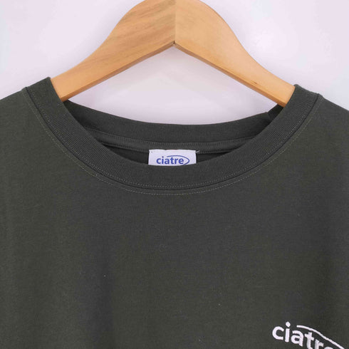 シアター ciatre ロゴ刺繍 クルーネックTシャツ メンズ import:XL
