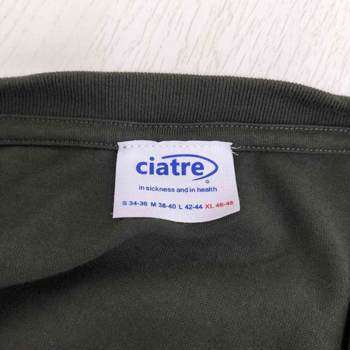 シアター ciatre ロゴ刺繍 クルーネックTシャツ メンズ import:XL