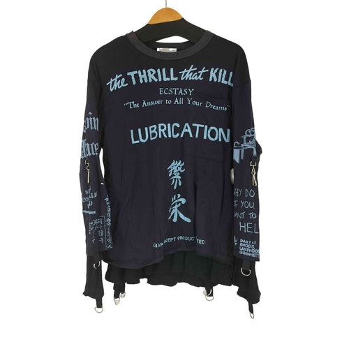 ブラック ウィドゥ BLACKWEIRDOS 22AW Moslin Thermal shirt メンズ import:L