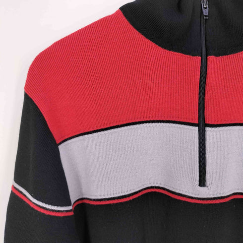 ossi SKIWEAR ハーフジップ アクリルウール ニット メンズ import:L