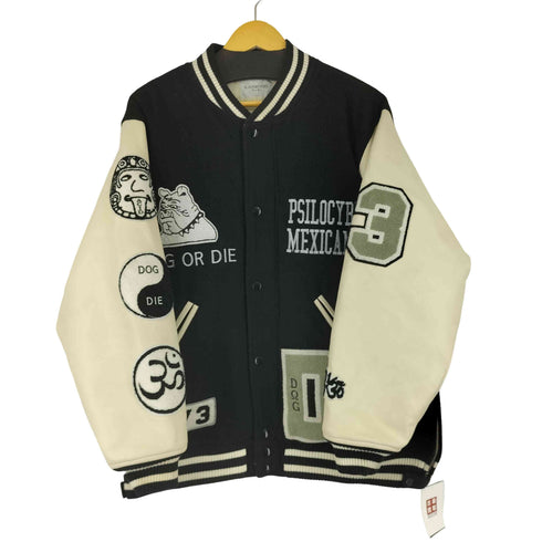 ブラック ウィドゥ BLACKWEIRDOS Varsity Jacket STADIAM JACKET メンズ import:L