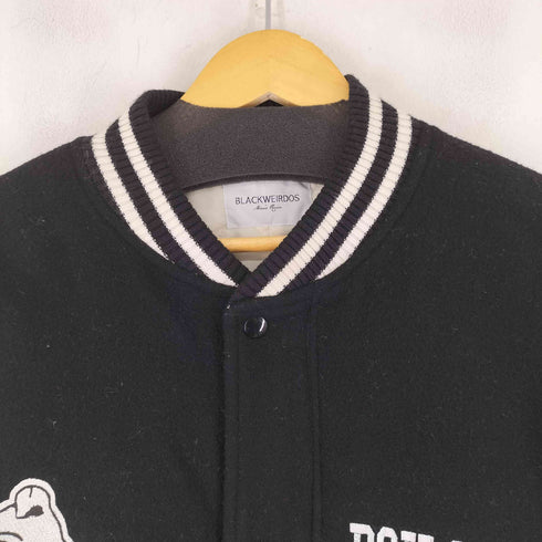ブラック ウィドゥ BLACKWEIRDOS Varsity Jacket STADIAM JACKET メンズ import:L
