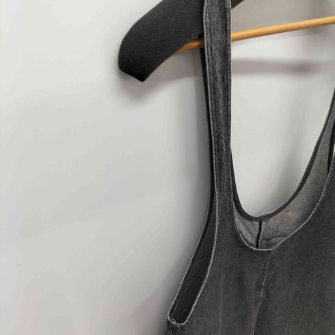 インゲボルグ INGEBORG ブラックデニムサロペット レディース