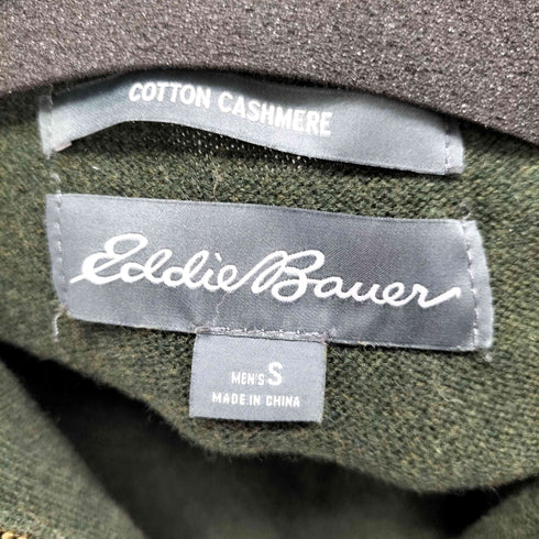 エディーバウアー Eddie Bauer カシミア混ハーフジップコットンニット レディース import:S