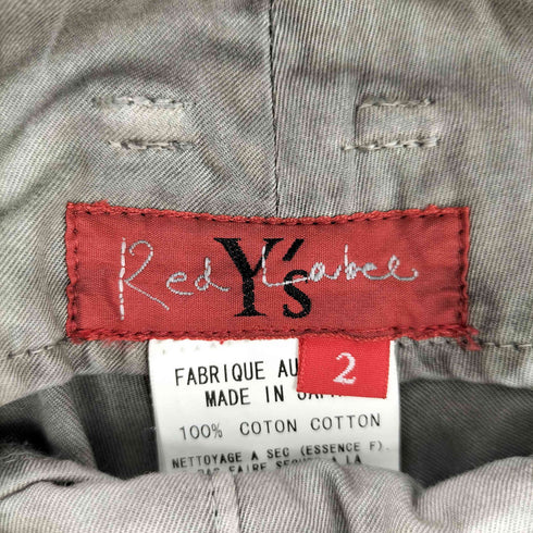 ワイズレッドレーベル Ys Red Label 2タックロールアップ コットンパンツ メンズ 2