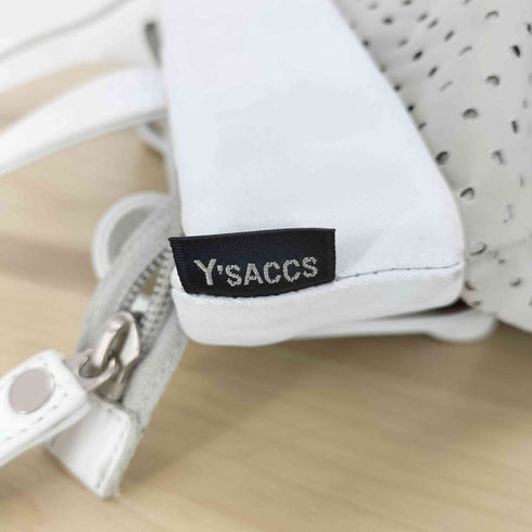 イザック Y’saccs ドットメッシュ レザートートバッグ レディース