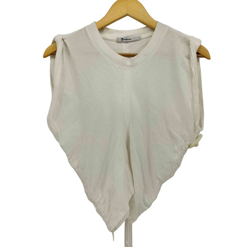 ティーバイアレキサンダーワン T by Alexander Wang ドロスト ギャザー ノースリーブ カットソー レディース import:S