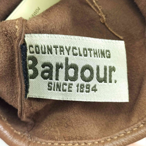 バブアー Barbour レザーグローブ 手袋 レディース M