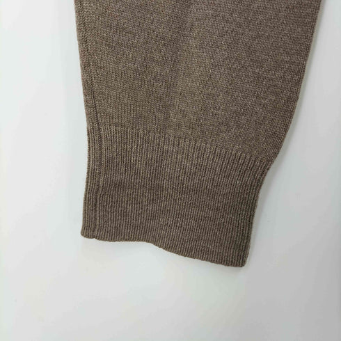パパス papas カシミヤ シルク混 ロゴ刺繍カーディガン メンズ