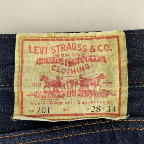リーバイスヴィンテージクロージング Levis Vintage Clothing 1950s 701 Jeans Rigid レディース 28inch