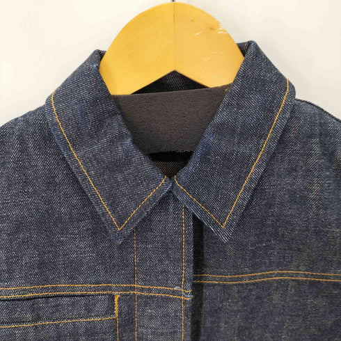 ダナキャランニューヨークジーンズ DKNY JEANS 90-00S 比翼デニムジャケット レディース JPN:2
