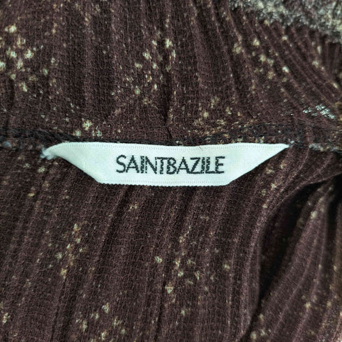 saintbazile 総柄 プリーツ セットアップ レディース