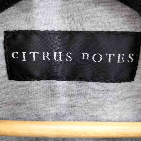 citrus notes ギャザーデザインレザージャケット レディース