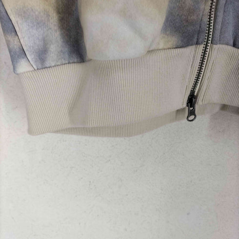 ノーティカ NAUTICA 25SS JEANS Camo&Map&Sky Sweat Zip Hoodie ワンポイント刺繍 総柄 ダブルジップアップパーカー メンズ JPN:M