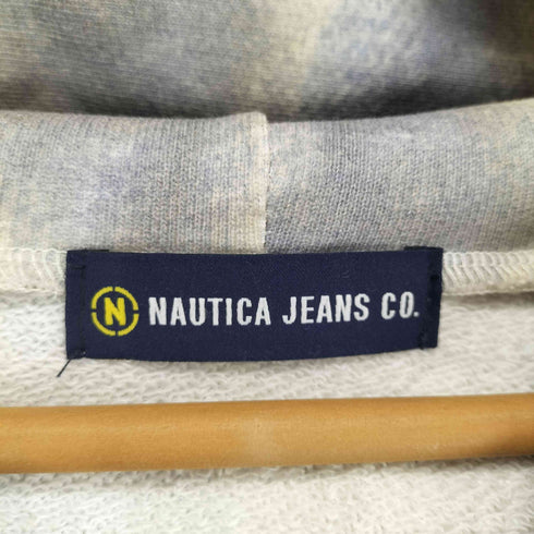 ノーティカ NAUTICA 25SS JEANS Camo&Map&Sky Sweat Zip Hoodie ワンポイント刺繍 総柄 ダブルジップアップパーカー メンズ JPN:M