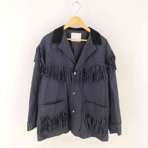 サカイ Sacai 18AW フリンジテーラードジャケット リゾートコレクション レディース JPN:3