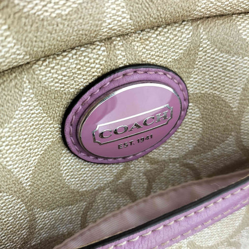 コーチ COACH シグネチャーキャンバス ショルダーバッグ レディース