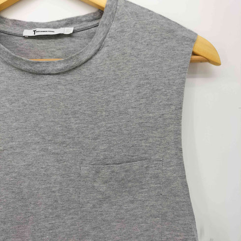 ティーバイアレキサンダーワン T by Alexander Wang サイドスリット ポケット ノースリーブ カットソー レディース import:S