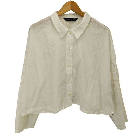 ミズイロインド mizuiro ind 25SS lace mix box shirt レースミックスボックスシャツ レディース