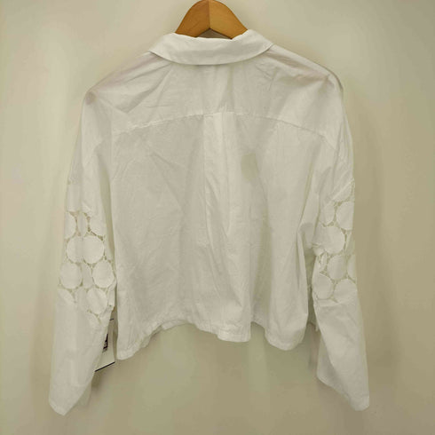 ミズイロインド mizuiro ind 25SS lace mix box shirt レースミックスボックスシャツ レディース