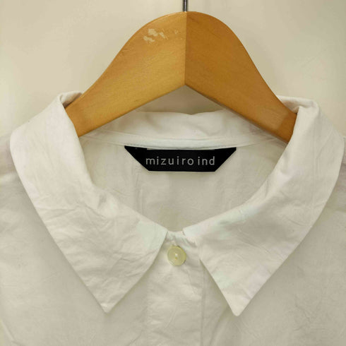 ミズイロインド mizuiro ind 25SS lace mix box shirt レースミックスボックスシャツ レディース