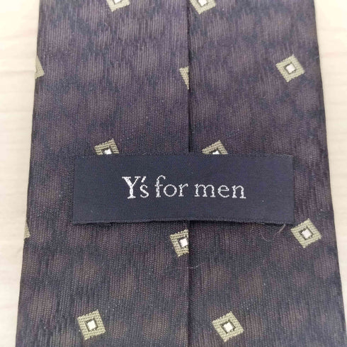 ワイズフォーメン Ys for men ダイヤ柄 シルクネクタイ メンズ