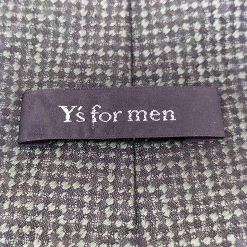 ワイズフォーメン Ys for men 格子模様 シルクネクタイ メンズ