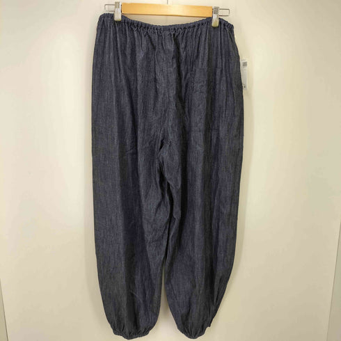 ミズイロインド mizuiro ind 25SS デニムドローストリングボリュームパンツ インディゴ染め レディース