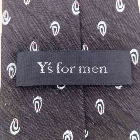 ワイズフォーメン Ys for men 模様柄 シルクネクタイ メンズ