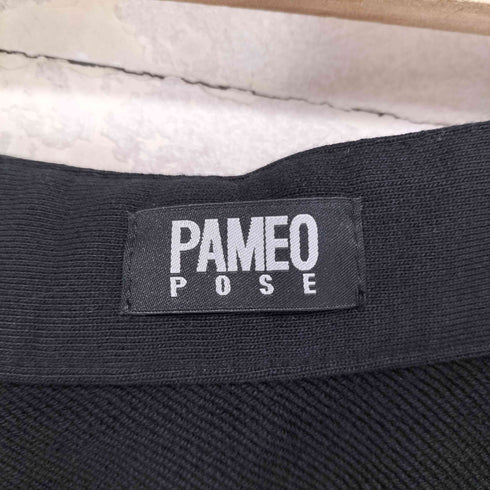 パメオポーズ Pameo Pose ビーズデザイン スウェットフリル ラップ ミニスカート Y2K レディース