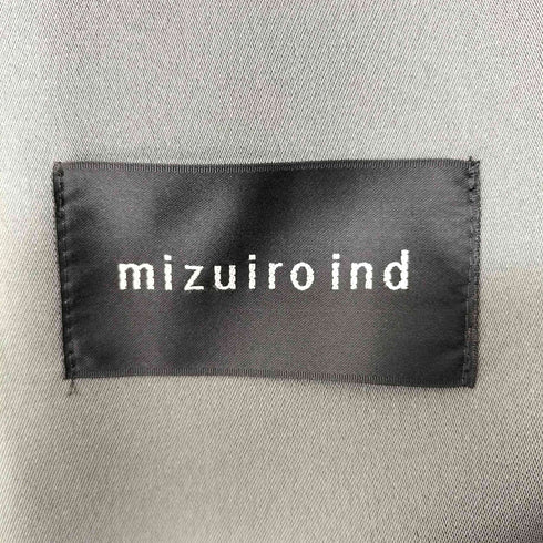 ミズイロインド mizuiro ind スタンドカラーワイドジャケット レディース