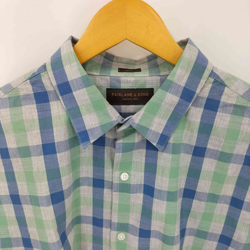 FAIRLANE&SONS regular コットン チェック L/S シャツ メンズ import:XL