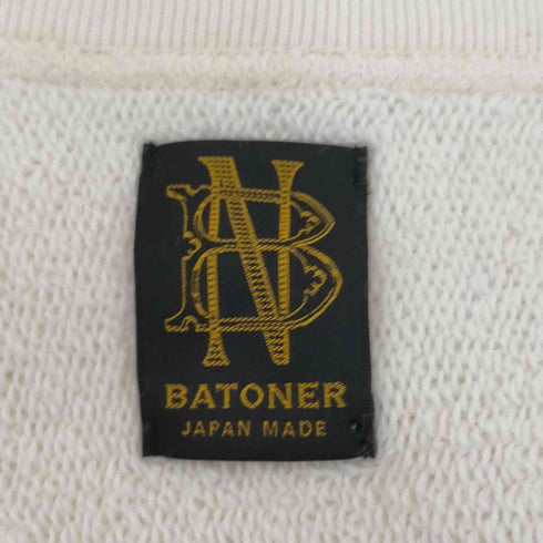 バトナー BATONER TWISTLESS YARN URAKE CREW NECK メンズ 2