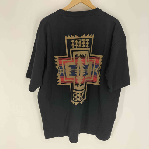 ペンドルトン PENDLETON ネイティブ柄 ロゴ 両面プリント S/S クルーネック Tシャツ メンズ import:L