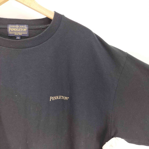 ペンドルトン PENDLETON ネイティブ柄 ロゴ 両面プリント S/S クルーネック Tシャツ メンズ import:L