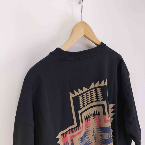 ペンドルトン PENDLETON ネイティブ柄 ロゴ 両面プリント S/S クルーネック Tシャツ メンズ import:L